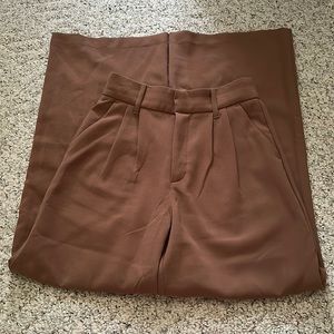 EUC Abercrombie and Fitch Brown Wide-Leg Trouser